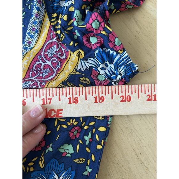 Y2K boho Maxi wrap Dress Floral indie festival Prairie Fairy Cottagecore s - Picture 8 of 16